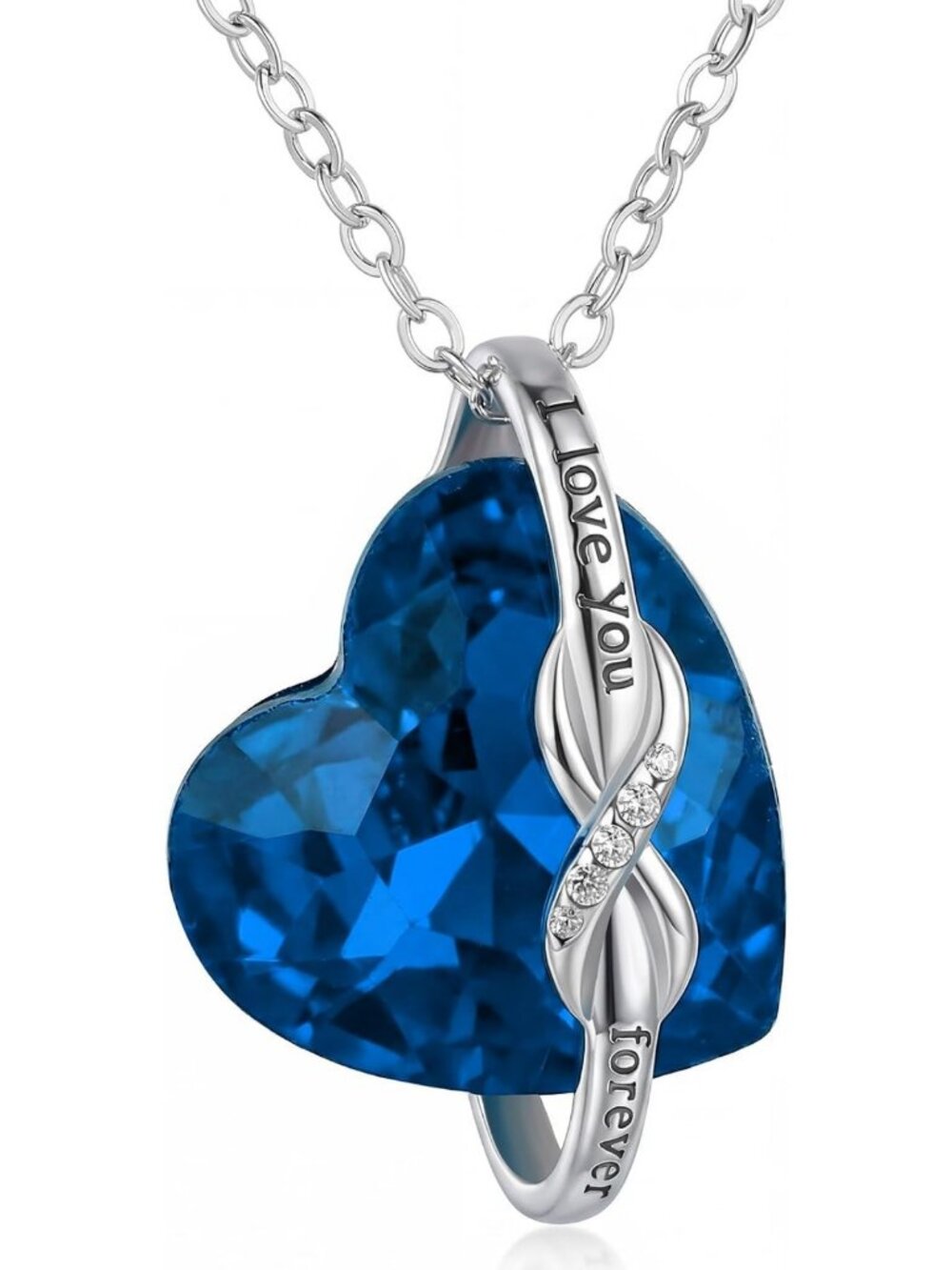 Infinity Heart Necklace for Women - S925 Silver Love Pendant Jewelry Gift